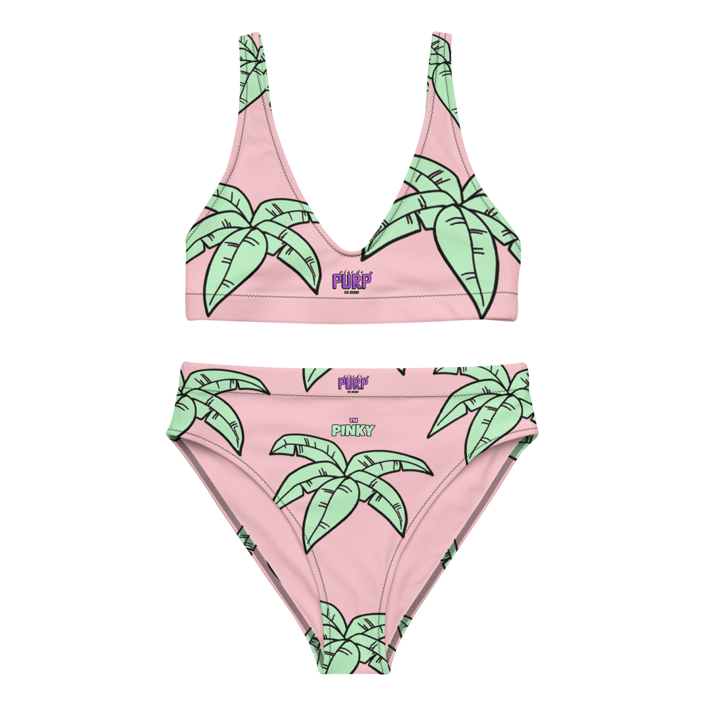 Maillot de bain 2 pièces - PALM & CHILL - Pinky™ - The Brand PlusDePurp.©