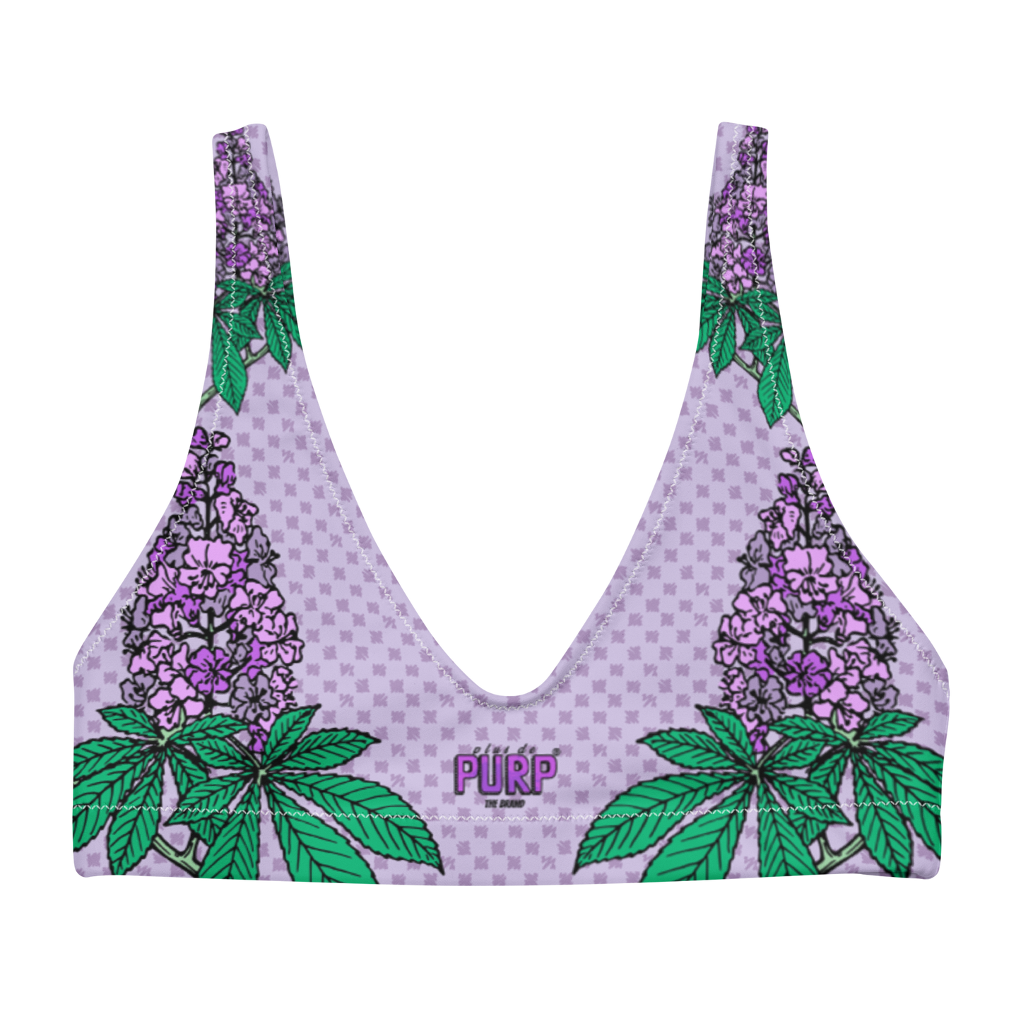 Maillot de bain HAUT Femme écologique Pop - Lilas™ - The Brand PlusDePurp.©