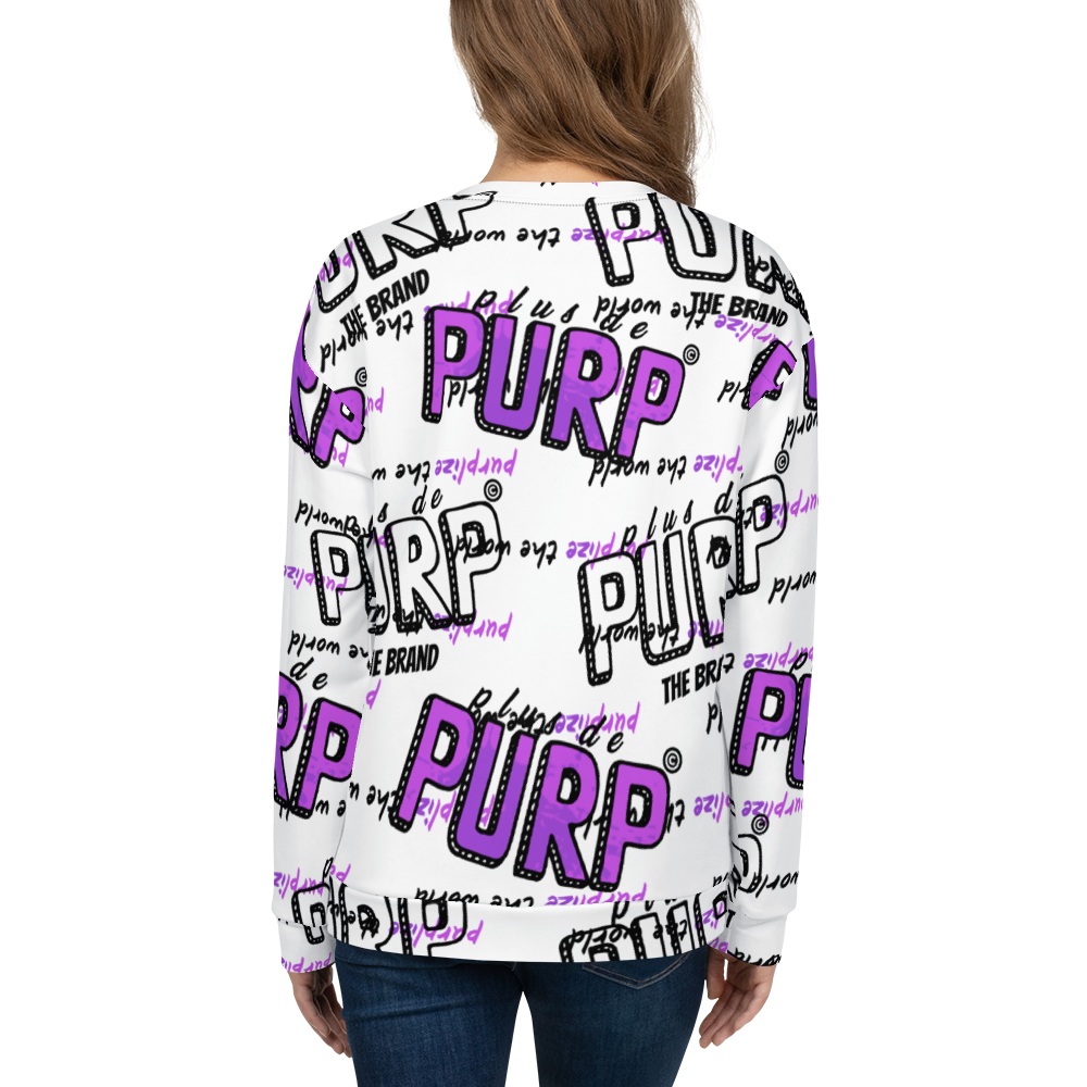 Sweat unisexe PURPP Blanc - Purplize Deluxe™ - The Brand PlusDePurp.©