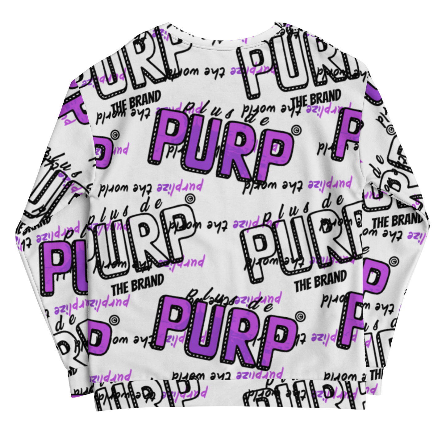 Sweat unisexe PURPP Blanc - Purplize Deluxe™ - The Brand PlusDePurp.©