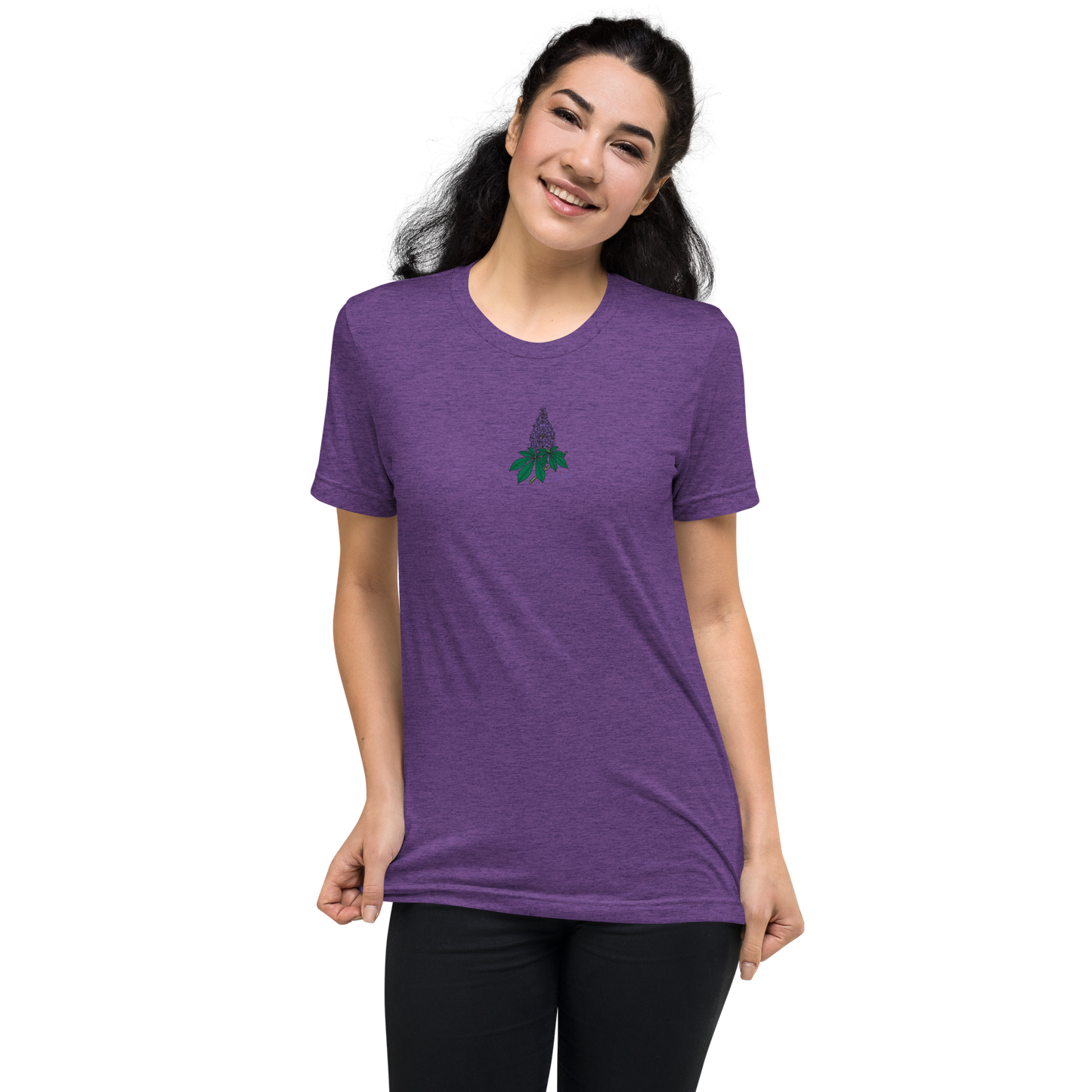 T-shirt brodé unisexe - Lilas™ - The Brand PlusDePurp.©
