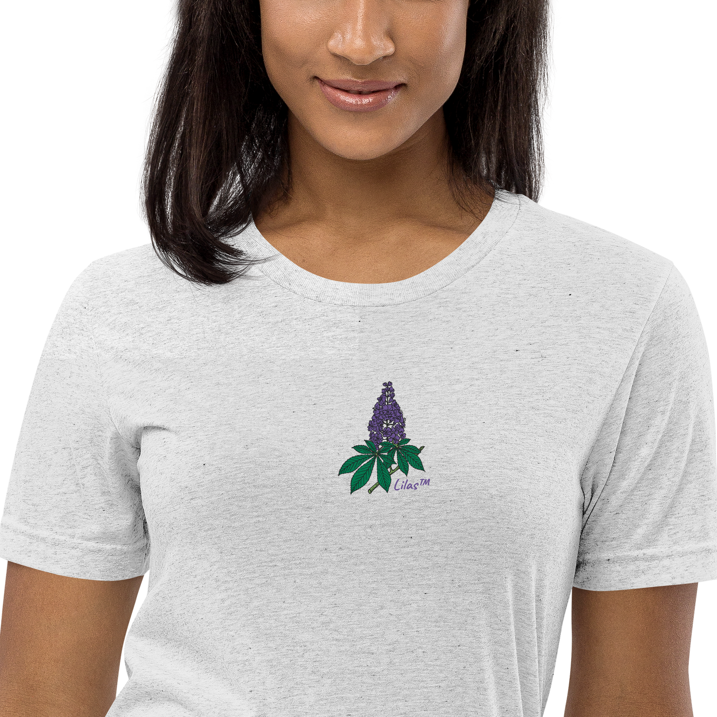 T-shirt brodé unisexe - Lilas™ - The Brand PlusDePurp.©