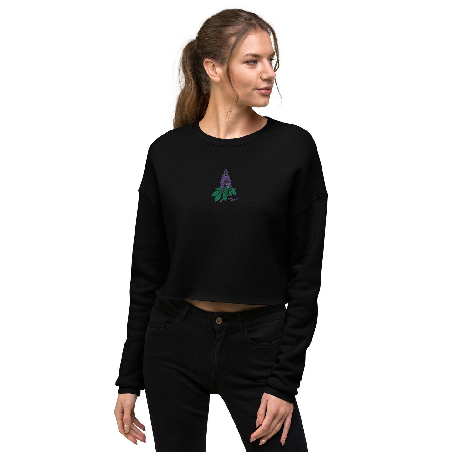 Sweatshirt Crop Top - Lilas™ - The Brand PlusDePurp.©