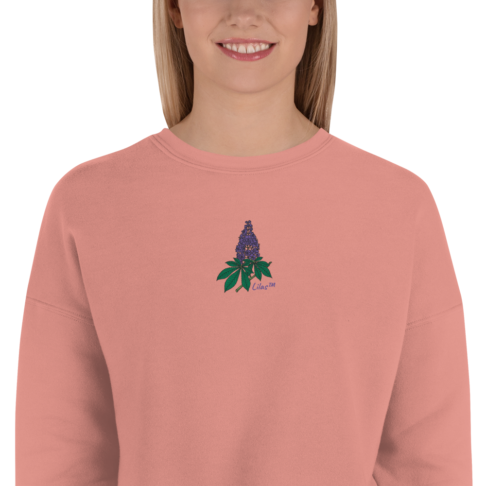Sweatshirt Crop Top - Lilas™ - The Brand PlusDePurp.©
