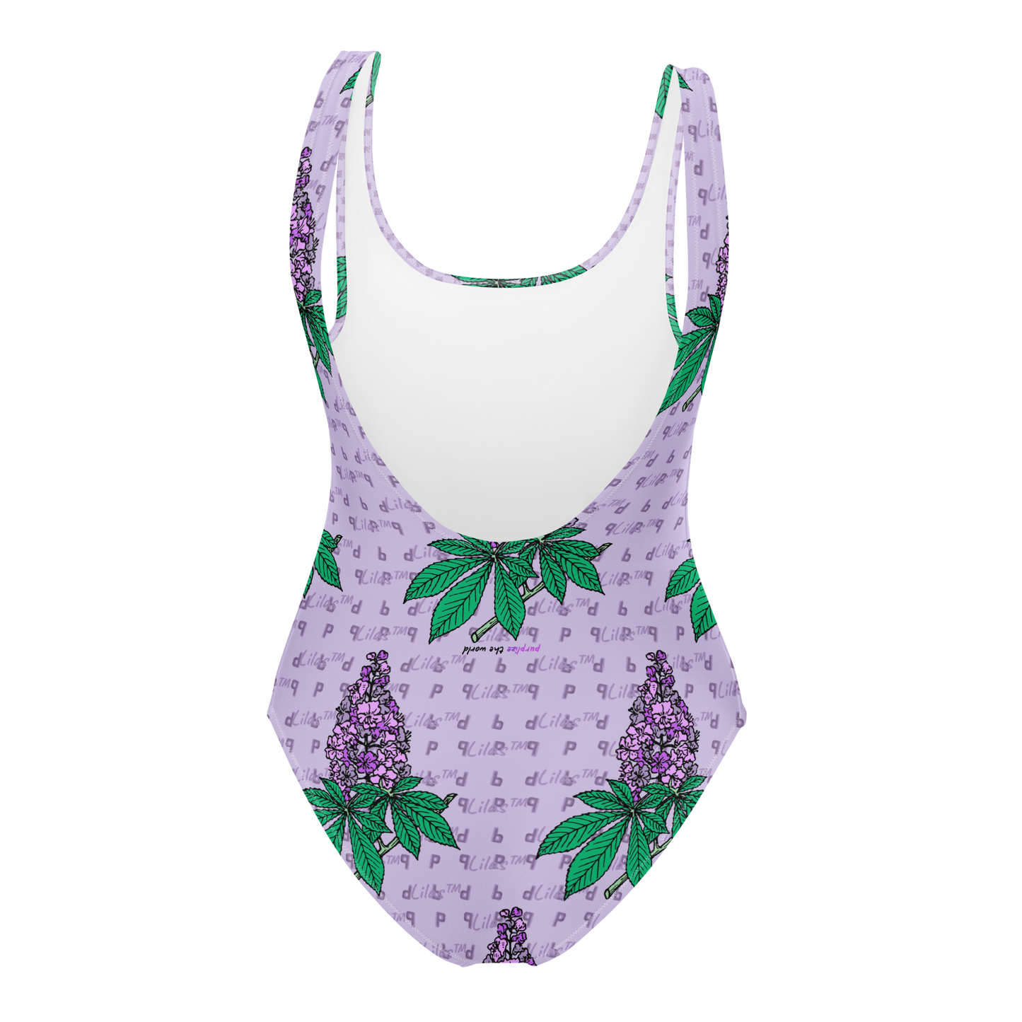 Maillot de bain une pièce Pop - Lilas™ - The Brand PlusDePurp.©