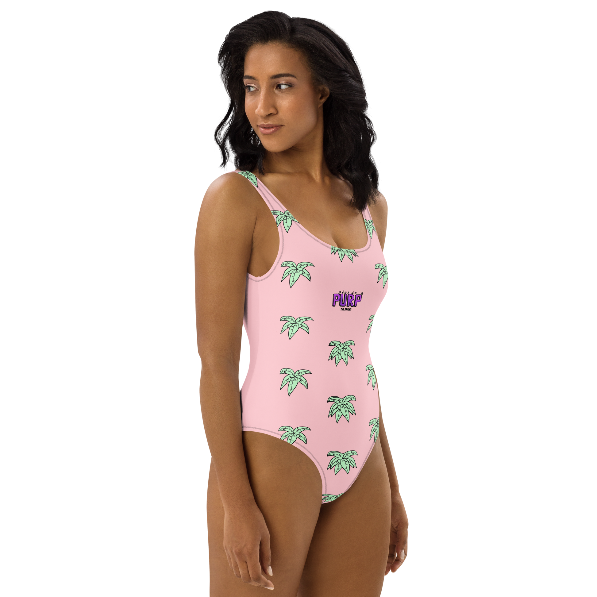 Maillot de bain une pièce - PALM & CHILL - Pinky™ - The Brand PlusDePurp.©